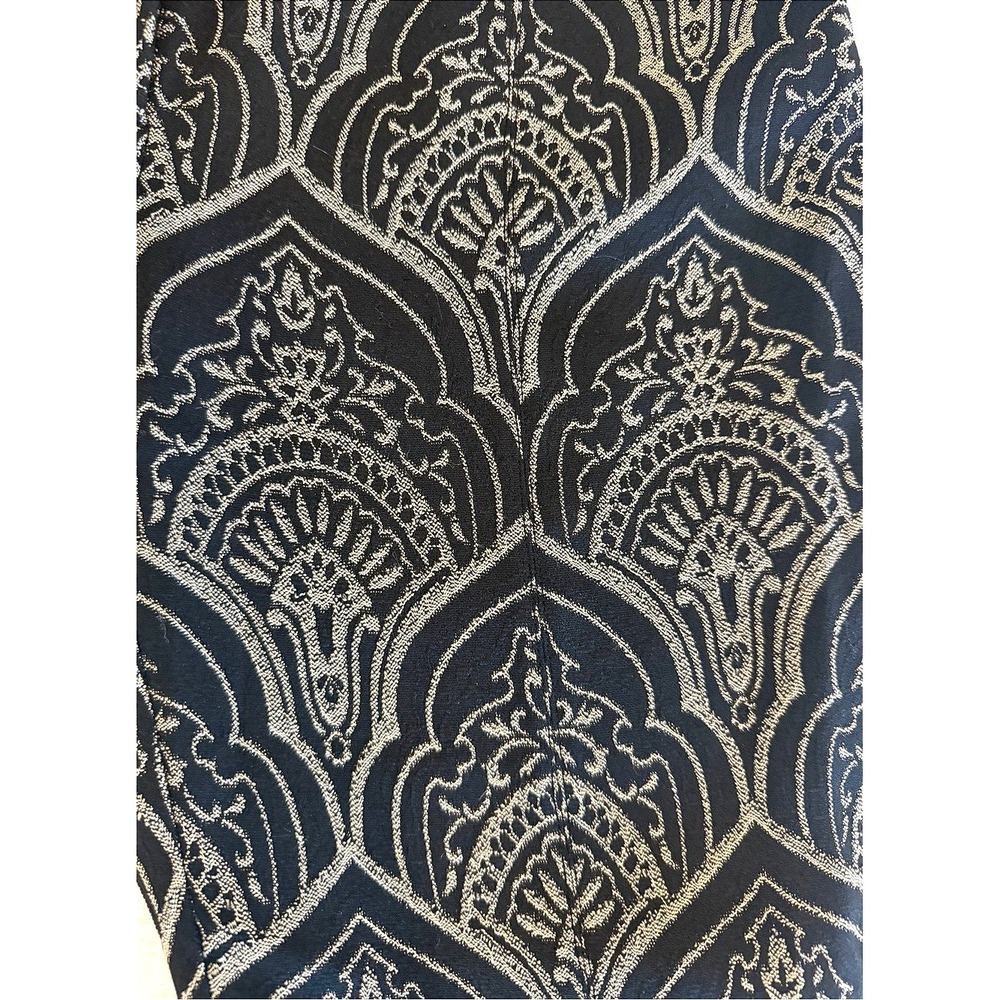 J.McLaughlin Womens Black Gold Damask Jacquard Straight Leg Pants Size 6 - Picture 5 of 9
